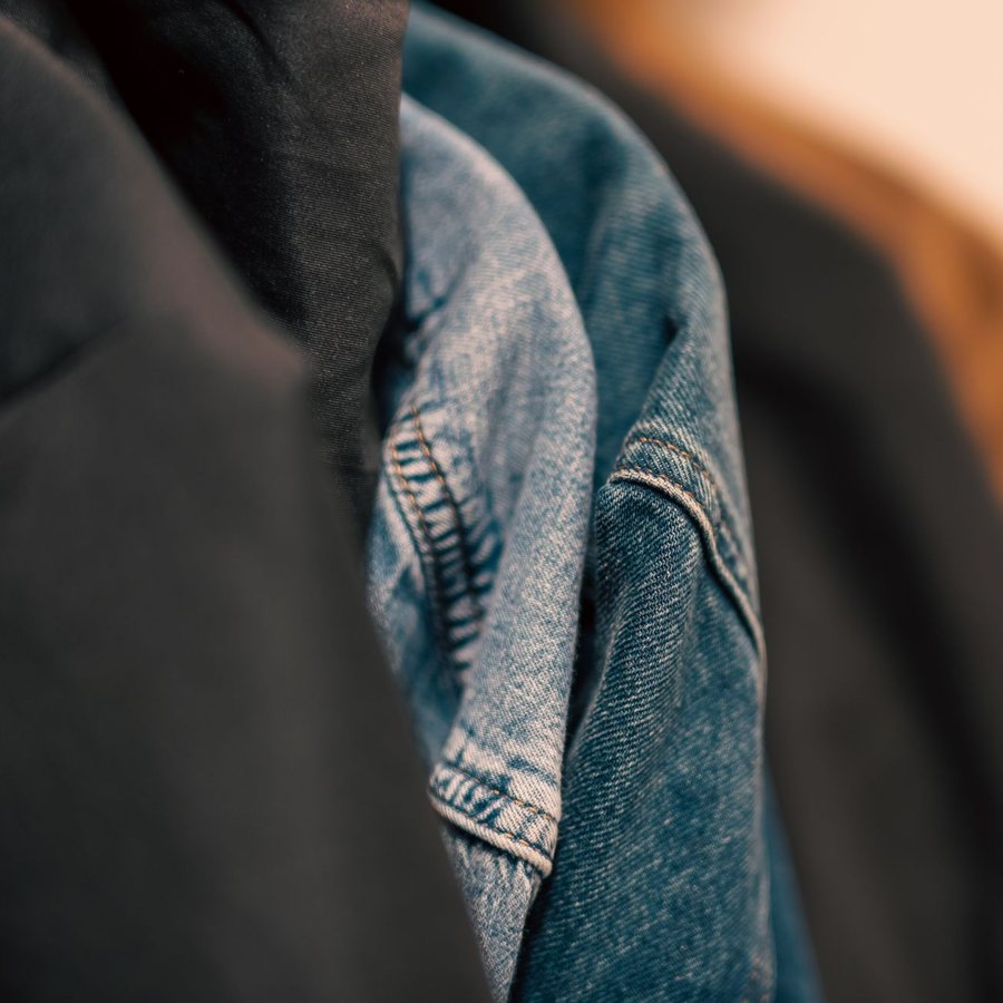 Fabric detail shot showing colour consistency and weave texture